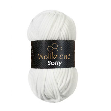 fil chenille amigurumi blanc