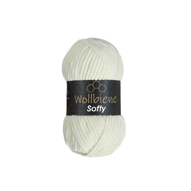 fil chenille écru pour amigurumis