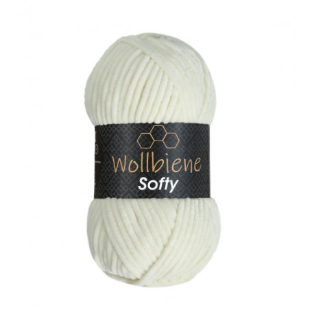 fil chenille écru pour amigurumis