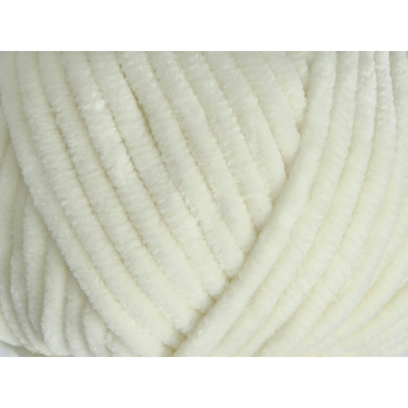 Fil chenille crème Softy Wollbiene