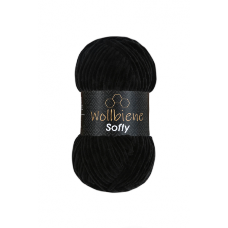 fil chenille noir pour amigurumi