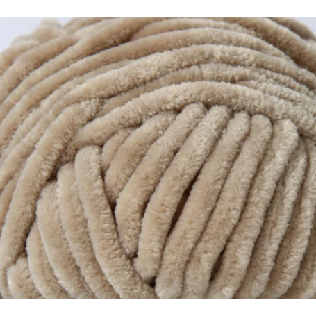 Fil chenille beige Softy Wollbiene