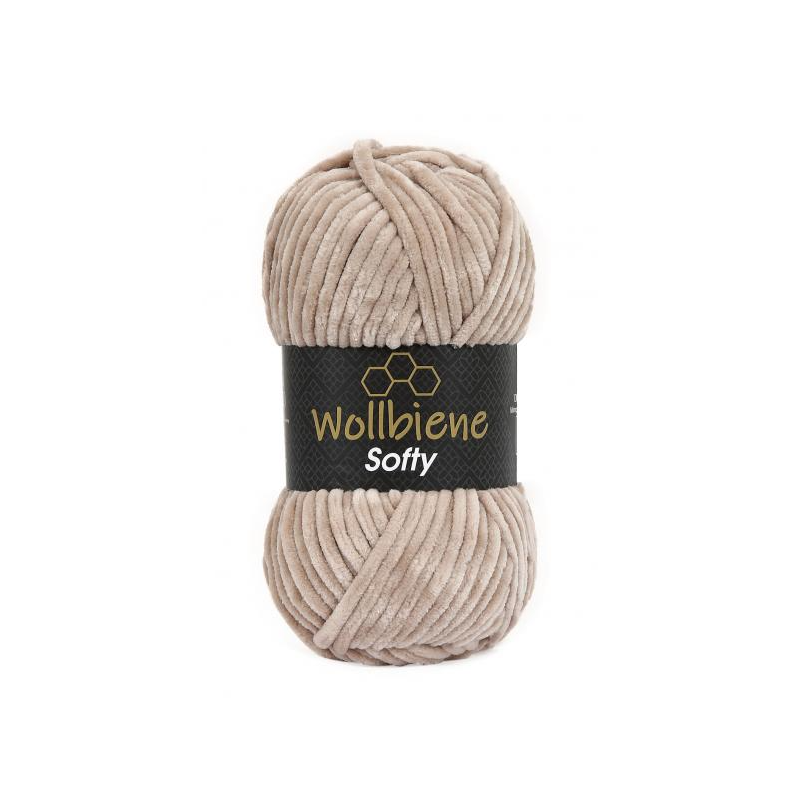 fil chenille beige pour amigurumi