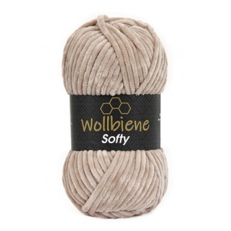 fil chenille beige pour amigurumi