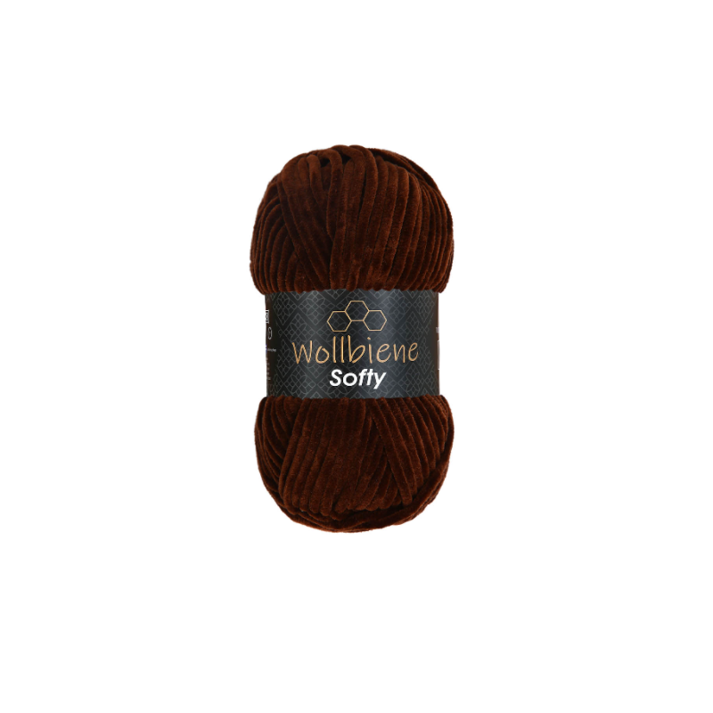 fil chenille marron pour amigurumi