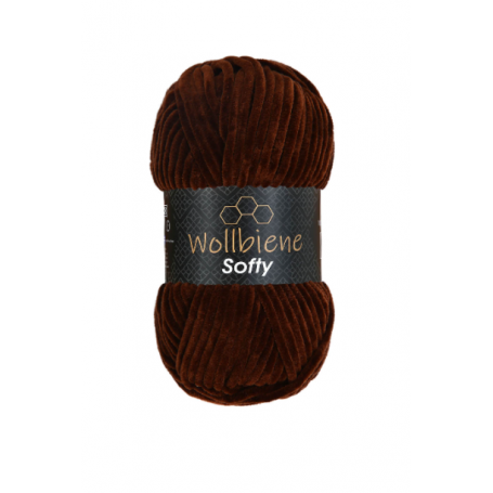 fil chenille marron pour amigurumi