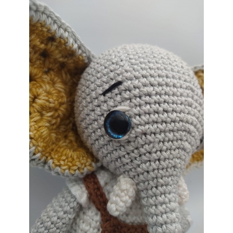 Patron au crochet amigurumi Célestin l'éléphant - format pdf