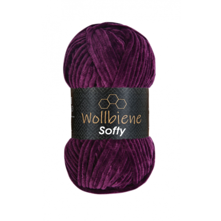 fil chenille violet pour amigurumi