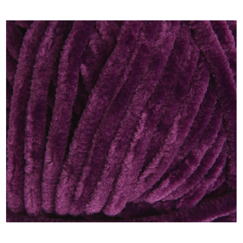 Fil chenille violet Softy Wollbiene