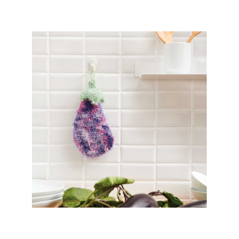 Creative bubble print aubergine