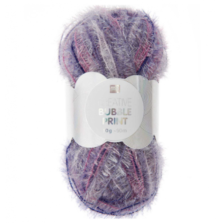 creative bubble print violet