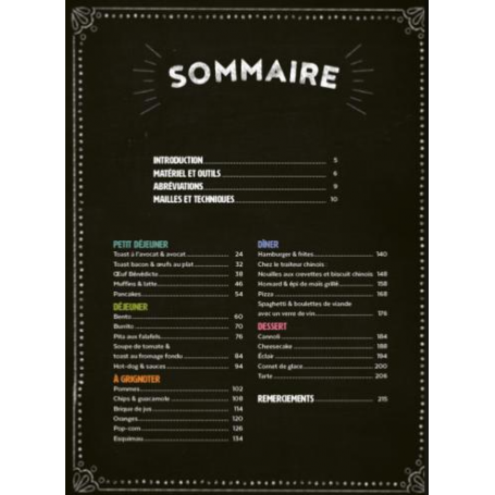 Crochet Bistrot - plus de 40 recettes gourmandes