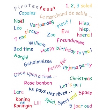 Tampons Clear "alphabet" Arttemio