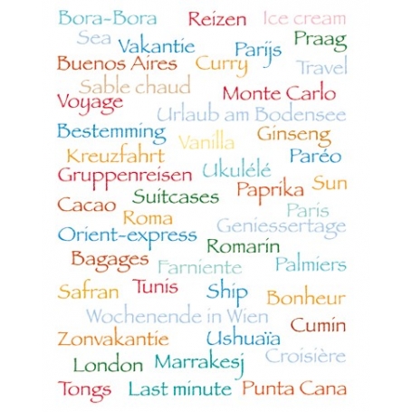 Tampons Clear "alphabet" Arttemio