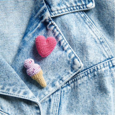 Coton mercerisé essentials crochet fushia 50g - Rico Design