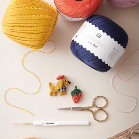 Coton mercerisé essentials crochet lilas 50g - Rico Design