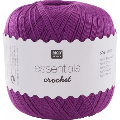 coton fin mercerisé violet