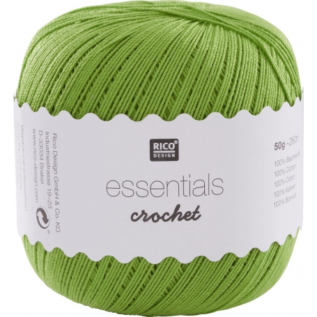 coton fin mercerisé vert clair