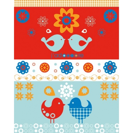 Tampons Clear "oiseaux" Arttemio