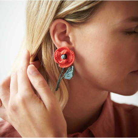 Coton mercerisé essentials crochet noir 50g - Rico Design