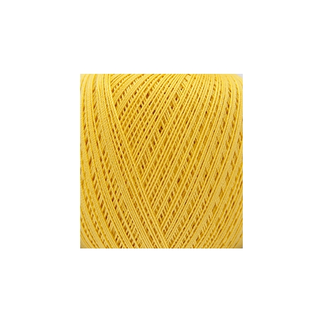 Coton mercerisé essentials crochet jaune 50g - Rico Design