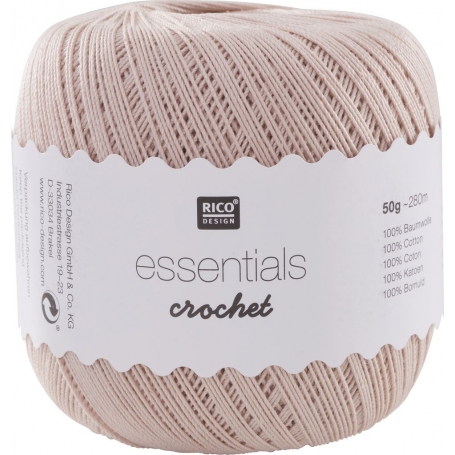 Coton mercerisé essentials crochet poudre 50g - Rico Design