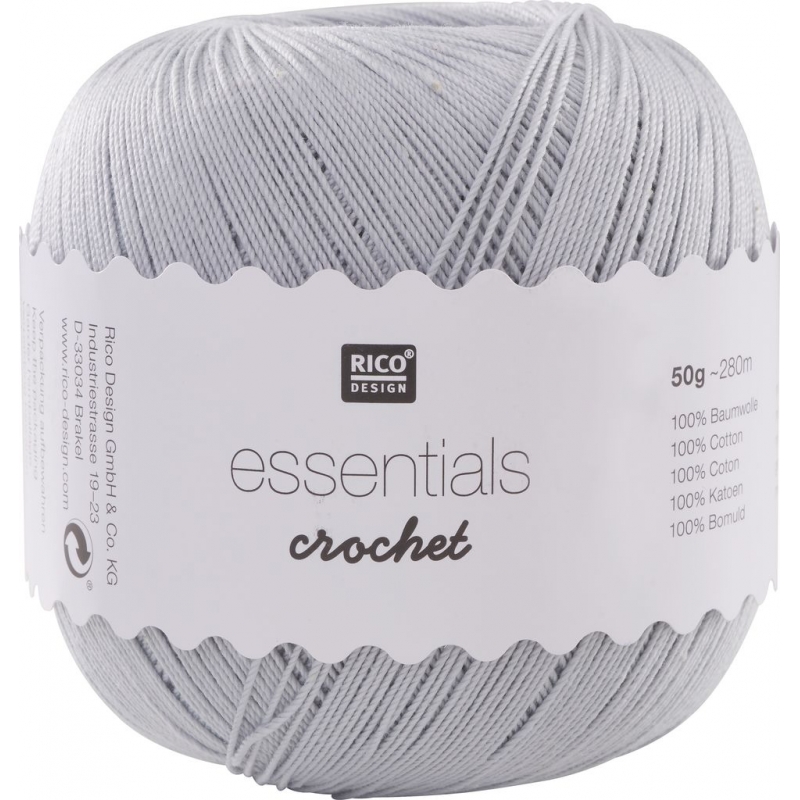 Coton mercerisé essentials crochet smokey blue...