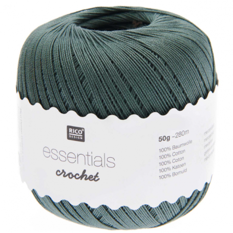 Coton mercerisé essentials crochet lierre 50g - Rico Design