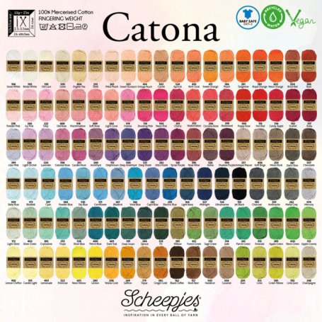 Scheepjes Catona 25 g vert fluo 602