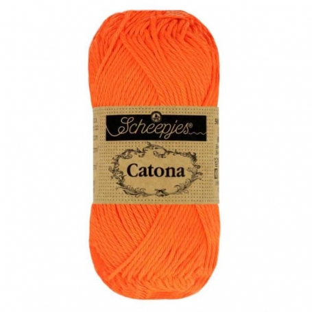 Scheepjes Catona 25 g orange fluo 603