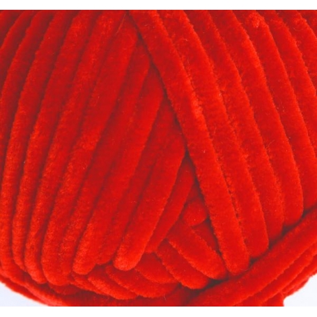 Fil chenille rouge Softy Wollbiene