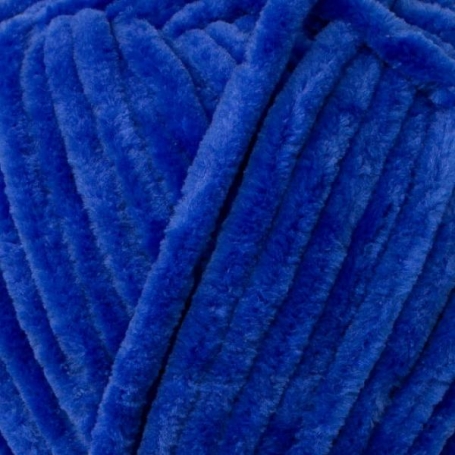 Fil chenille bleu Softy Wollbiene