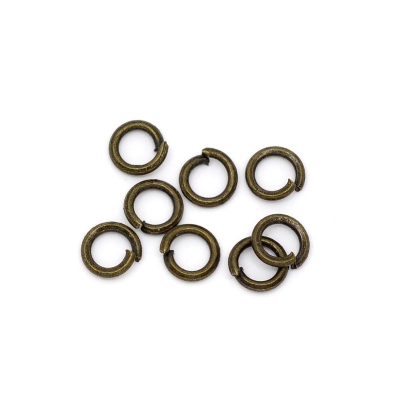 Boîtes assortiments anneaux ouverts bronze