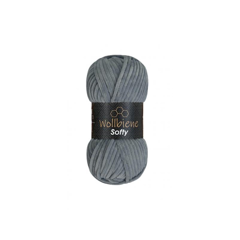 fil chenille gris foncé
