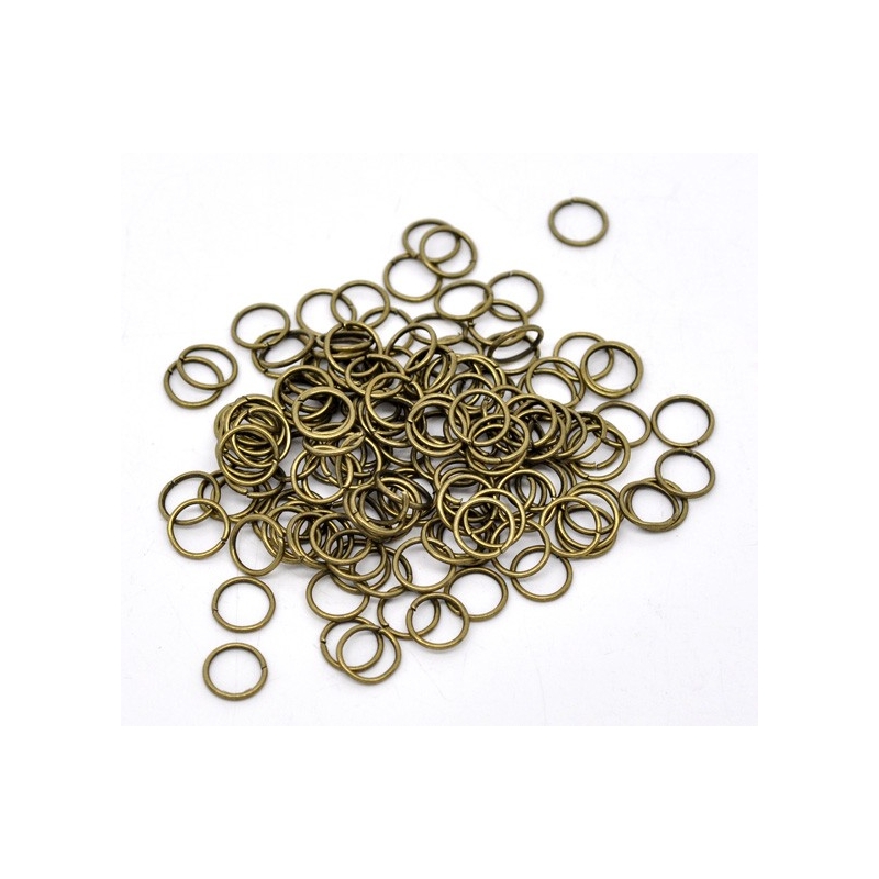 Boîtes assortiments anneaux ouverts bronze