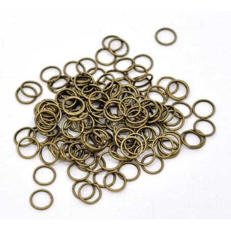 Boîtes assortiments anneaux ouverts bronze