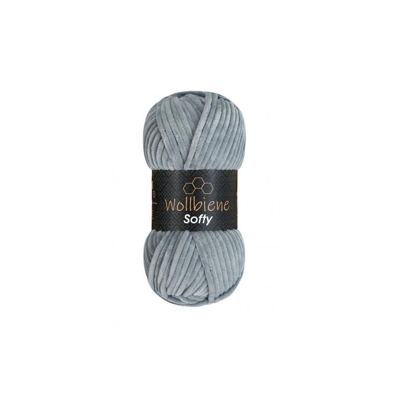fil chenille gris