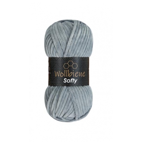 fil chenille gris