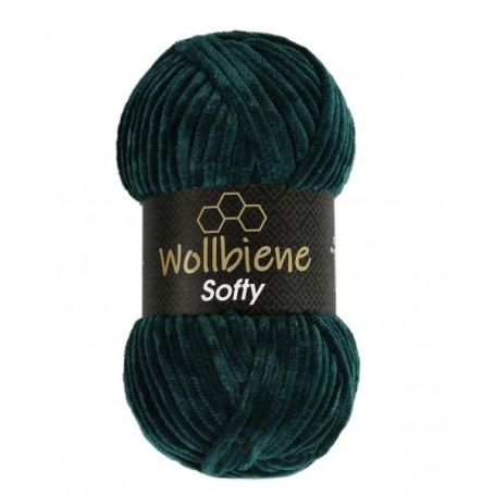 fil chenille vert foncé