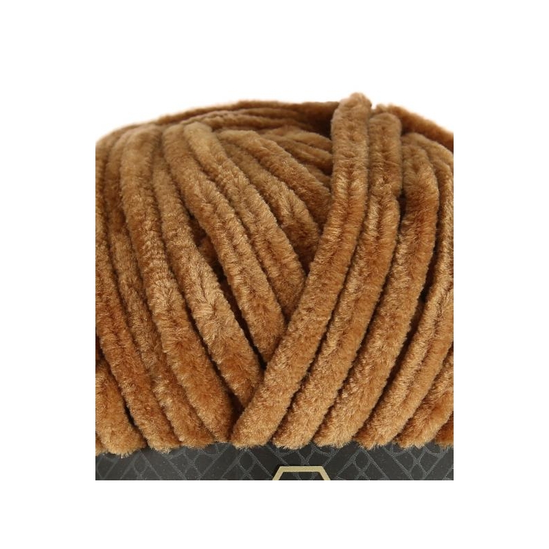 Fil chenille marron chocolat Softy Wollbiene