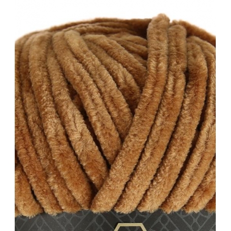 Fil chenille marron chocolat Softy Wollbiene