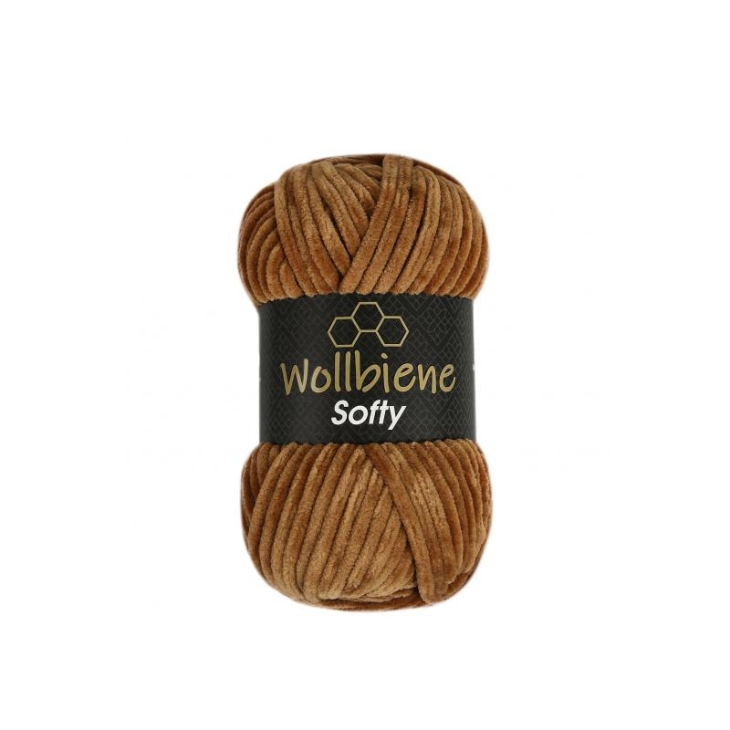 fil chenille marron chocolat