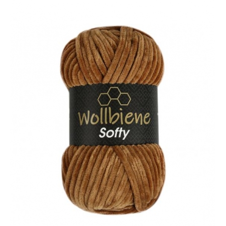 fil chenille marron chocolat