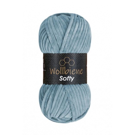 fil chenille gris galet