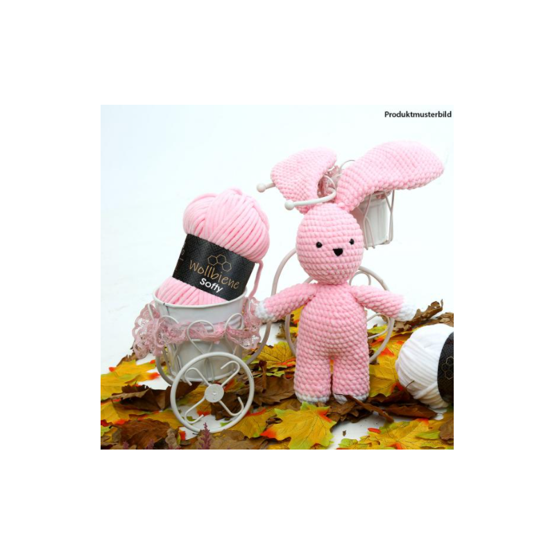 Fil chenille Softy Wollbiene saumon