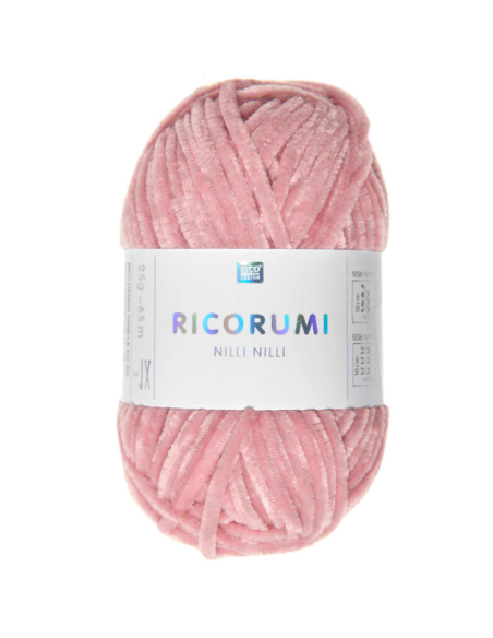 fil chenille fin rose saumon