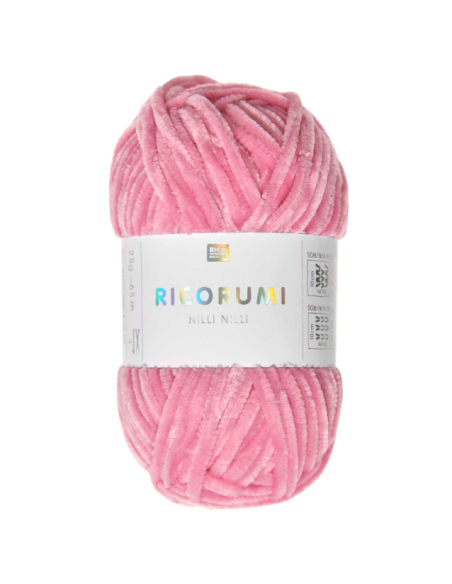 fil chenille fin rose