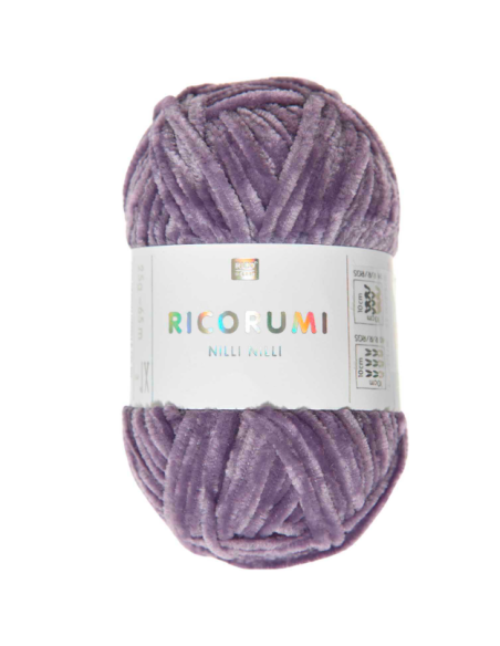 fil chenille fin violet
