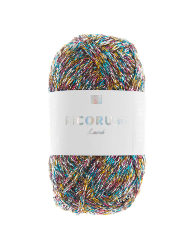Coton à crocheter Ricorumi 10 g lamé multicolore