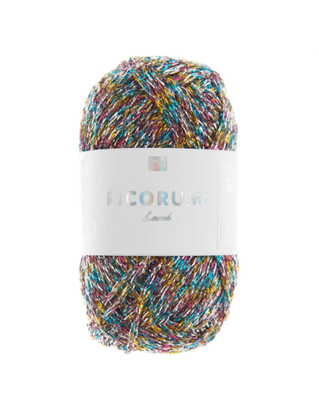 Coton à crocheter Ricorumi 10 g lamé multicolore